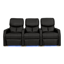 12006 Leather Gel Spacesaver Home Theater Seating