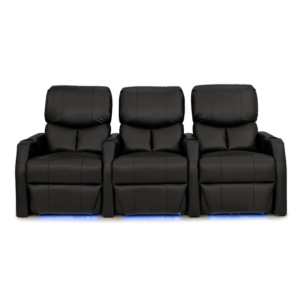 12006 Leather Gel Spacesaver Home Theater Seating