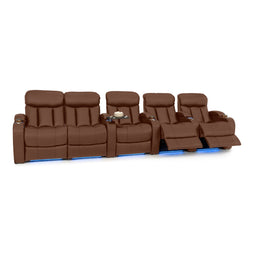 Grenada Italian Leather Home Theater Seating
