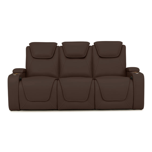 Seatcraft Vienna Sofa Italian Leather, Powered Headrest & Lumbar, Power Recline