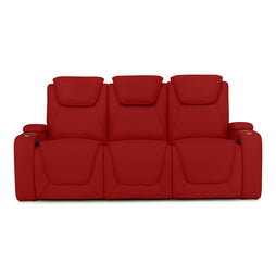 Seatcraft Vienna Sofa Italian Leather, Powered Headrest & Lumbar, Power Recline