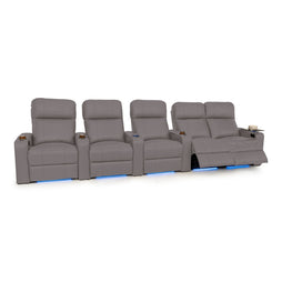 Julius Italian Leather Big & Tall Home Theater Seats