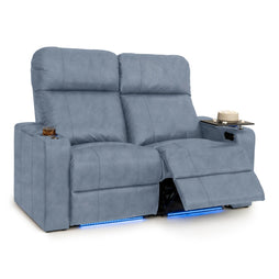 Julius Italian Leather Big & Tall Home Theater Seats
