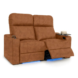 Julius Italian Leather Big & Tall Home Theater Seats
