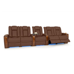 Monaco Italian Leather Home Theater Seating