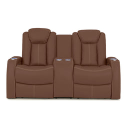 Seatcraft Republic Loveseat Italian Leather, Powered Headrest, Power Recline