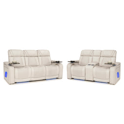 Endeavour HeatZeroᵀᴹ Italian Leather Home Theater Sofa & Loveseat