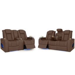 Anthem LT HeatZeroᵀᴹ Italian Leather Home Theater Sofa & Loveseat