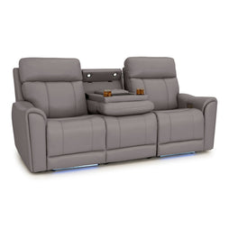 Trivanta HeatZeroᵀᴹ Italian Leather Home Theater Sofa