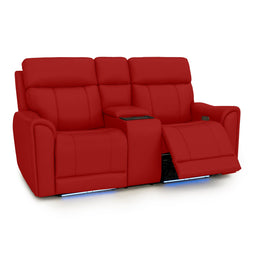 Trivanta HeatZeroᵀᴹ Italian Leather Home Theater Loveseat