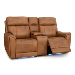 Trivanta HeatZeroᵀᴹ Italian Leather Home Theater Loveseat