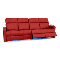 Napa Italian Leather Spacesaver Home Theater Seating