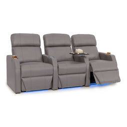 Sienna Italian Leather Spacesaver Home Theater Seating
