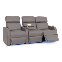 Sienna Italian Leather Spacesaver Home Theater Seating