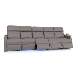 Sienna Italian Leather Spacesaver Home Theater Seating