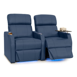 Sienna Italian Leather Spacesaver Home Theater Seating