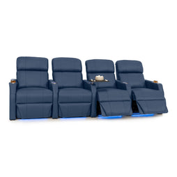 Sienna Italian Leather Spacesaver Home Theater Seating