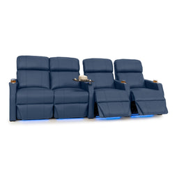 Sienna Italian Leather Spacesaver Home Theater Seating