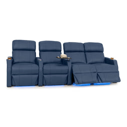 Sienna Italian Leather Spacesaver Home Theater Seating