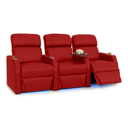 Sienna Italian Leather Spacesaver Home Theater Seating