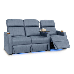 Sienna Italian Leather Spacesaver Home Theater Seating
