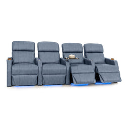 Sienna Italian Leather Spacesaver Home Theater Seating