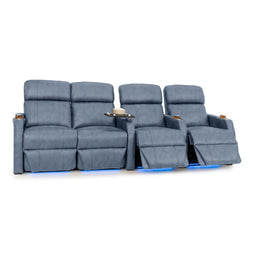 Sienna Italian Leather Spacesaver Home Theater Seating