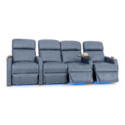 Sienna Italian Leather Spacesaver Home Theater Seating