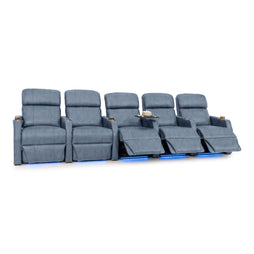 Sienna Italian Leather Spacesaver Home Theater Seating