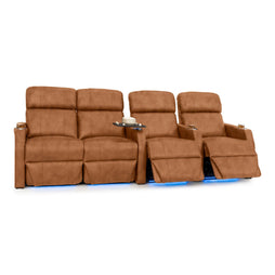 Sienna Italian Leather Spacesaver Home Theater Seating