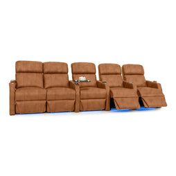 Sienna Italian Leather Spacesaver Home Theater Seating
