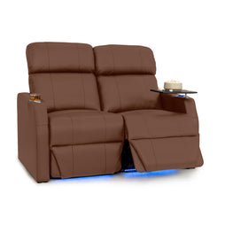 Sienna Italian Leather Spacesaver Home Theater Seating