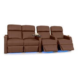 Sienna Italian Leather Spacesaver Home Theater Seating