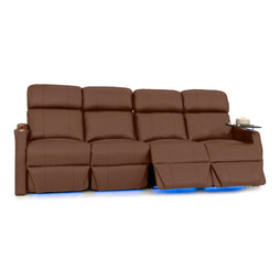 Sienna Italian Leather Spacesaver Home Theater Seating
