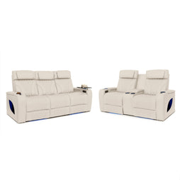 Armada LT HeatZeroᵀᴹ Italian Leather Home Theater Sofa & Loveseat