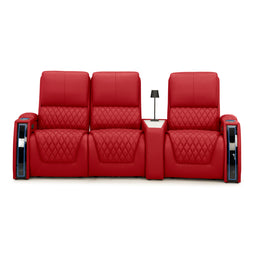 Apex CoolZeroᵀᴹ Wedge Console Italian Leather Home Theater Seats