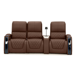 Apex CoolZeroᵀᴹ Wedge Console Italian Leather Home Theater Seats