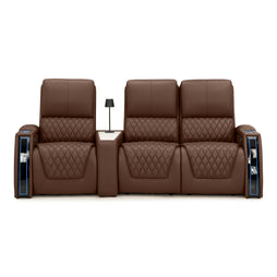 Apex CoolZeroᵀᴹ Wedge Console Italian Leather Home Theater Seats