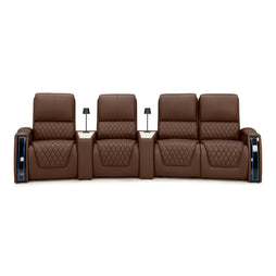 Apex CoolZeroᵀᴹ Wedge Console Italian Leather Home Theater Seats