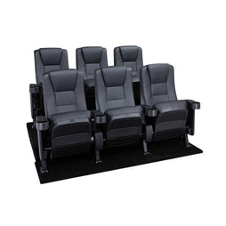 Seatcraft Montago 2 Row Riser Package, Vinyl, Black