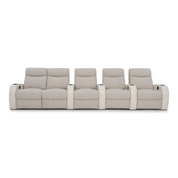 Rialto Italian Leather & Fabric Home Theater Seating