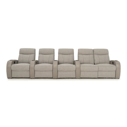 Rialto Italian Leather & Fabric Home Theater Seating