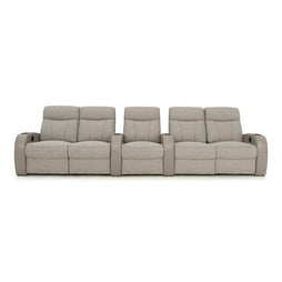 Rialto Italian Leather & Fabric Home Theater Seating