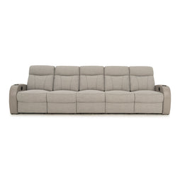 Rialto Italian Leather & Fabric Home Theater Seating