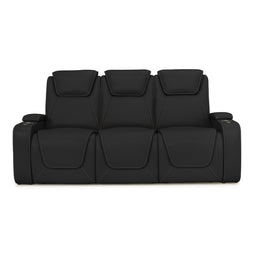 Seatcraft Concerto Heat & Massage Sofa, Italian Leather, Powered Headrest, Powered Lumbar, Power Recline