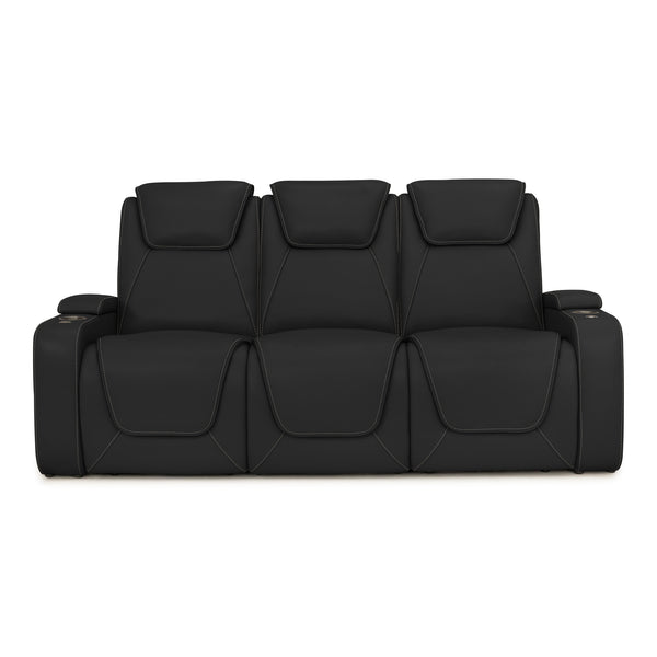 Seatcraft Concerto Heat & Massage Sofa, Italian Leather, Powered Headrest, Powered Lumbar, Power Recline