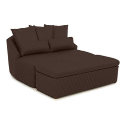 Seatcraft Diamante Cuddle Couch w/ Ottoman Home Theater Furniture