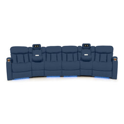 Seatcraft Niagara Italian Leather Sofa, Power Recline