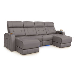 Kodiak Chaise CoolZeroᵀᴹ Italian Leather Home Theater Seating