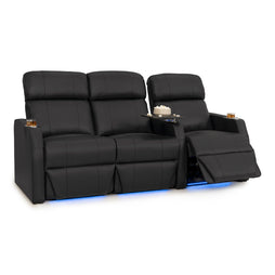 Sienna Leather Gel Spacesaver Home Theater Seating